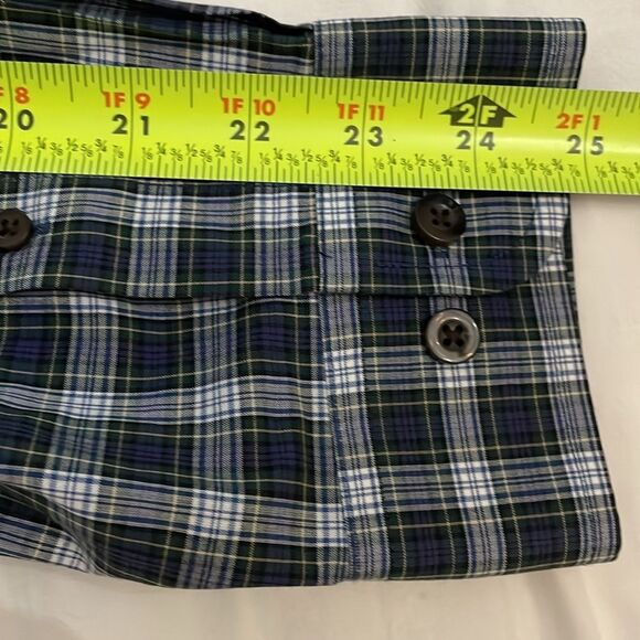 L.L. Bean Green Plaid Button Down Wrinkle Resistant Shirt Mens Size Extra Large - Picture 6 of 10